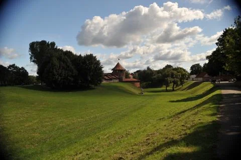 Red castle Stock Photos