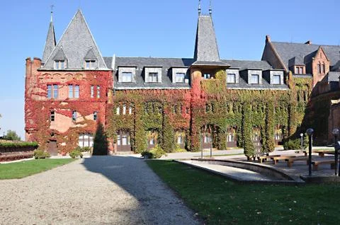 Red castle Stock Photos