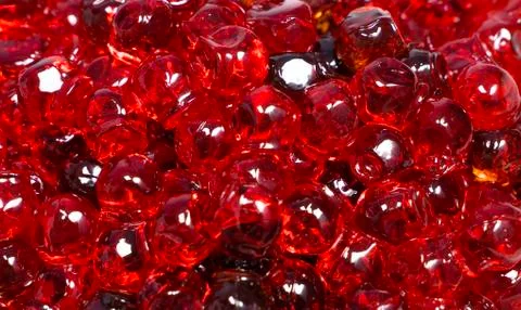 Red caviar close up Stock Photos