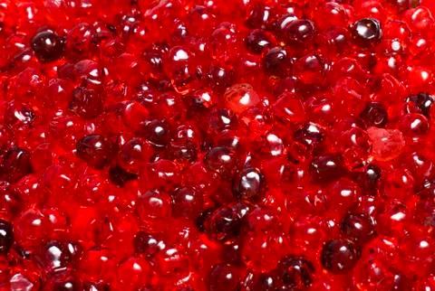 Red caviar close up Stock Photos