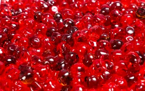 Red caviar close up Stock Photos