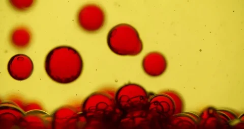 Red Caviar Flowing Slow motion abstract background 4K Stock Footage 103273602