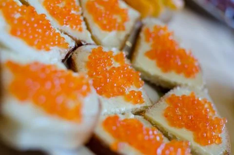 Red caviar Foto stock