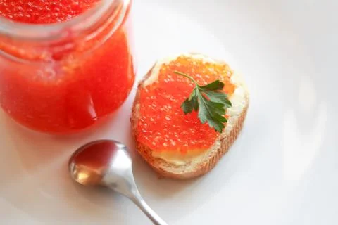 Red caviar Stock Photos