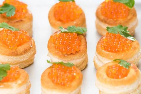 Red caviar Foto stock