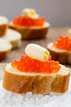 The red caviar Stock Photos