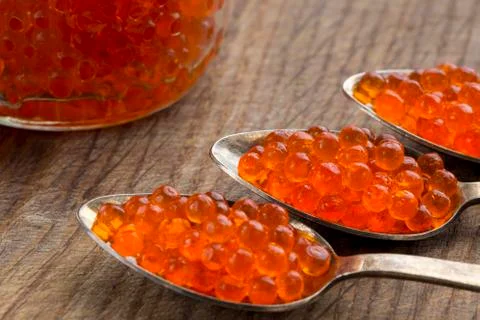 The red caviar Stockfoto's