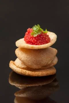 Red caviar Stock Photos