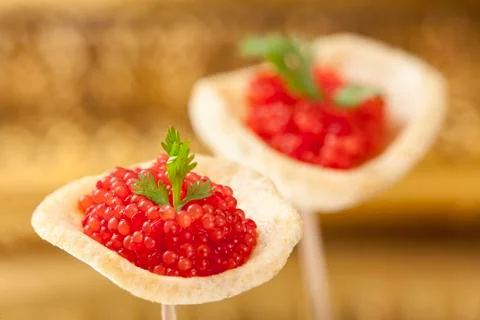 Red caviar Stock Photos