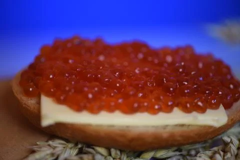 Red caviar, Stock Photos