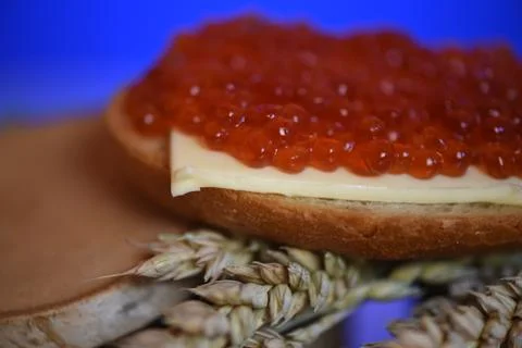 Red caviar, Stock Photos