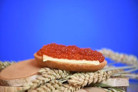 Red caviar, Foto stock