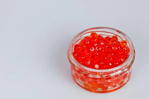 Red caviar salmon roe Stock Photos