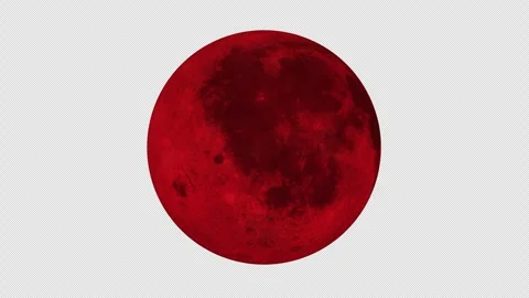 Red celestial body glows against dark void Stock Footage 347503377