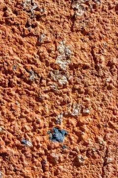 Red Cement Wall Stock Photos