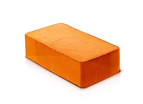 Red ceramic brick. Material for building. Eps10 vector illustration. Ilustración de archivo