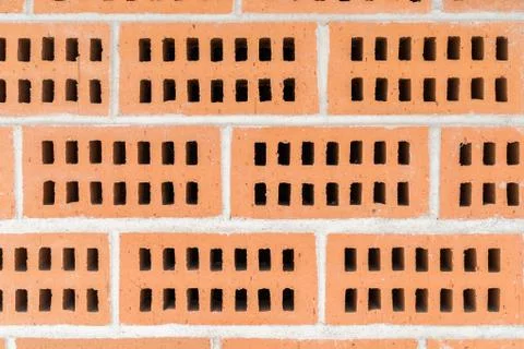 Red Ceramic Construction Bricks Stock Photos