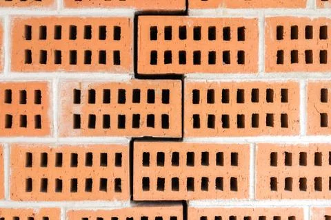 Red Ceramic Construction Bricks Stock Photos