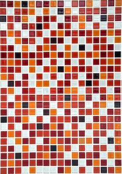 Red ceramic mosaic background, vertical Stock Photos