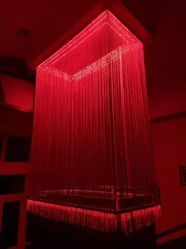 Red chadelier 写真素材