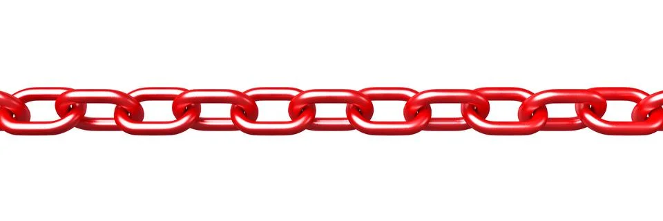 Red chain 3d model Stock Illustration