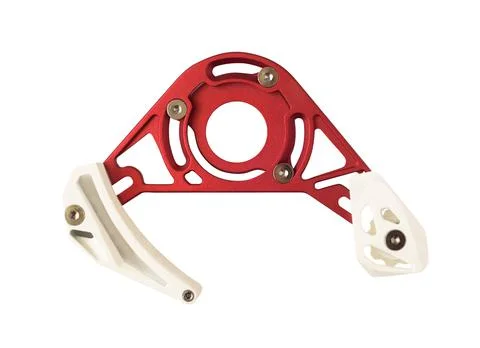 Red chain guide 스톡 사진