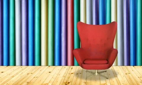 Red chair Stock Illustration