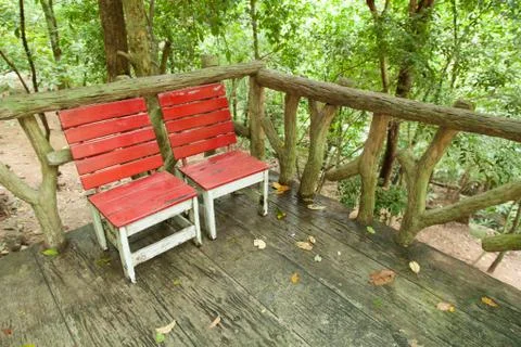 Red chair. Stock Photos