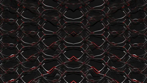 Red Chakra Pattern Strobe Node - LIMEART VJ loop Stock Footage 88208039