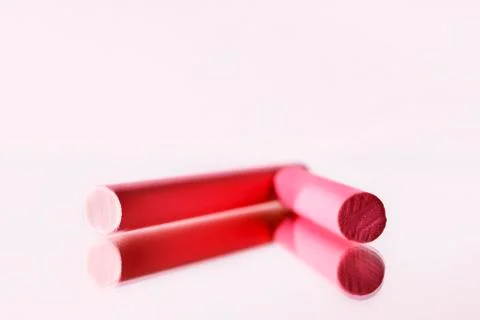 Red chalk studio shot Stock-Fotos