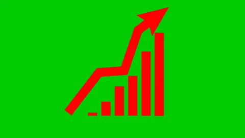Red chart green Video stock 190871209