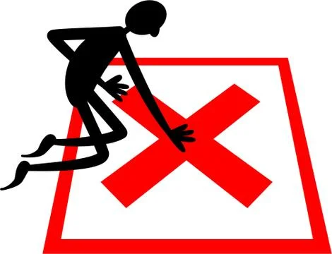Red Check Box Man Stock-Illustration