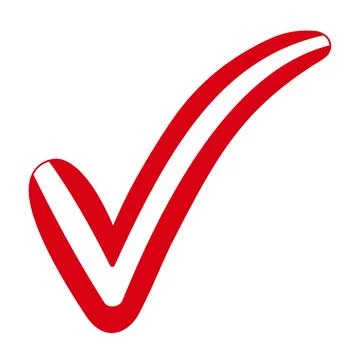 Red Check Mark Flag Symbol Choice Voting Peru Decision Stock Illustration