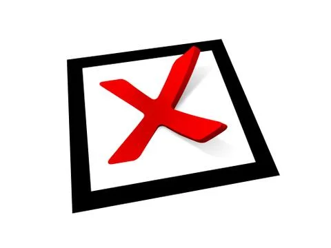 Red check mark Stock Illustration