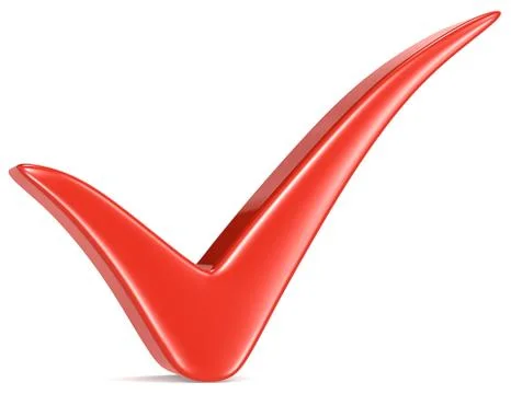 Red Check Mark. Stock Illustration