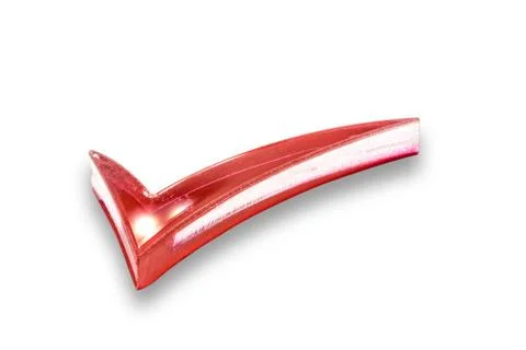 Red check mark isolated Stock Photos