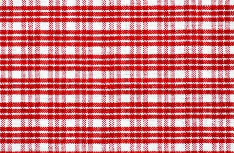 Red checked tablecloth Stock Photos