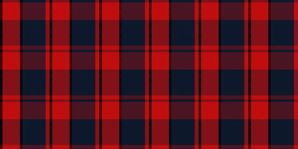 Red checkered material backdrop. Woolen cotton wear textile background. Sea.. Stock Illustration