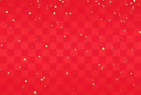 Red checkered pattern and golden confetti, Japanese style background Иллюстрация
