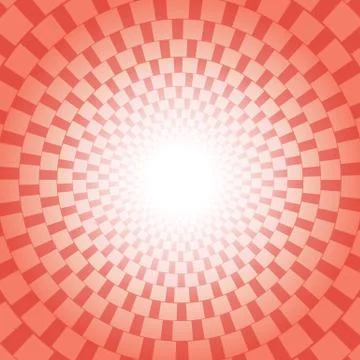 Red checkered pattern with sun burst vector design for abstract background .. Stock Illustration