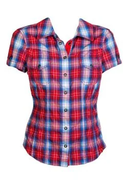 Red checkered shirt Stock Photos