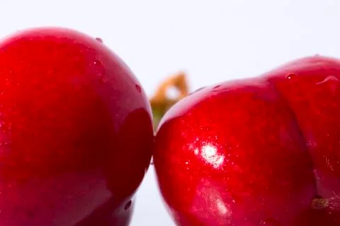 Red Cherries Close-Up Stock Photos