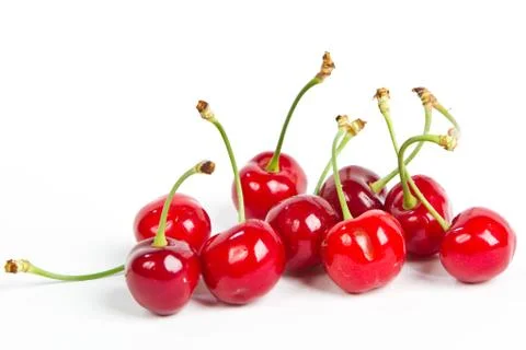 Red  cherries Stock Photos