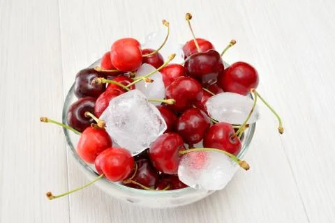 Red cherries Stock Photos