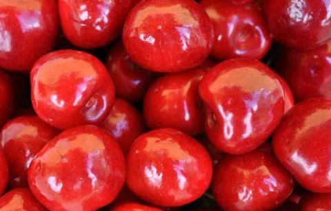 Red cherries Stock Photos
