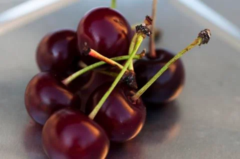 Red cherries Fotos de archivo