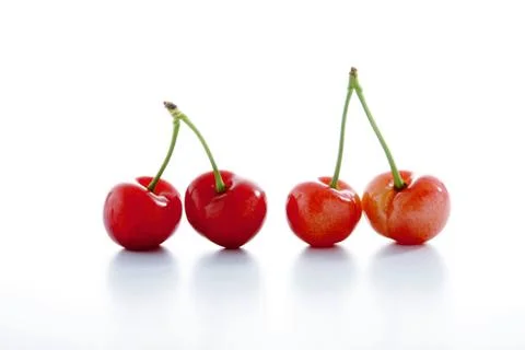 Red cherries Stock Photos