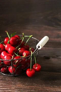 Red cherries Foto stock