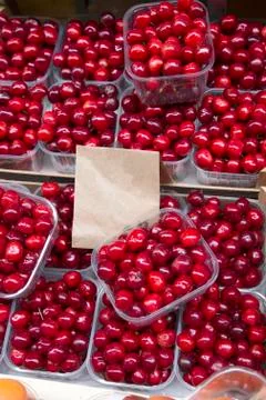 Red Cherry Background Stock Photos