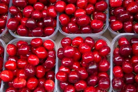 Red Cherry Background Foto stock